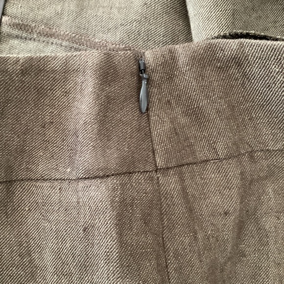 EUC Lida Baday chocolate brown wide leg 100% linen suit. - Picture 15 of 15